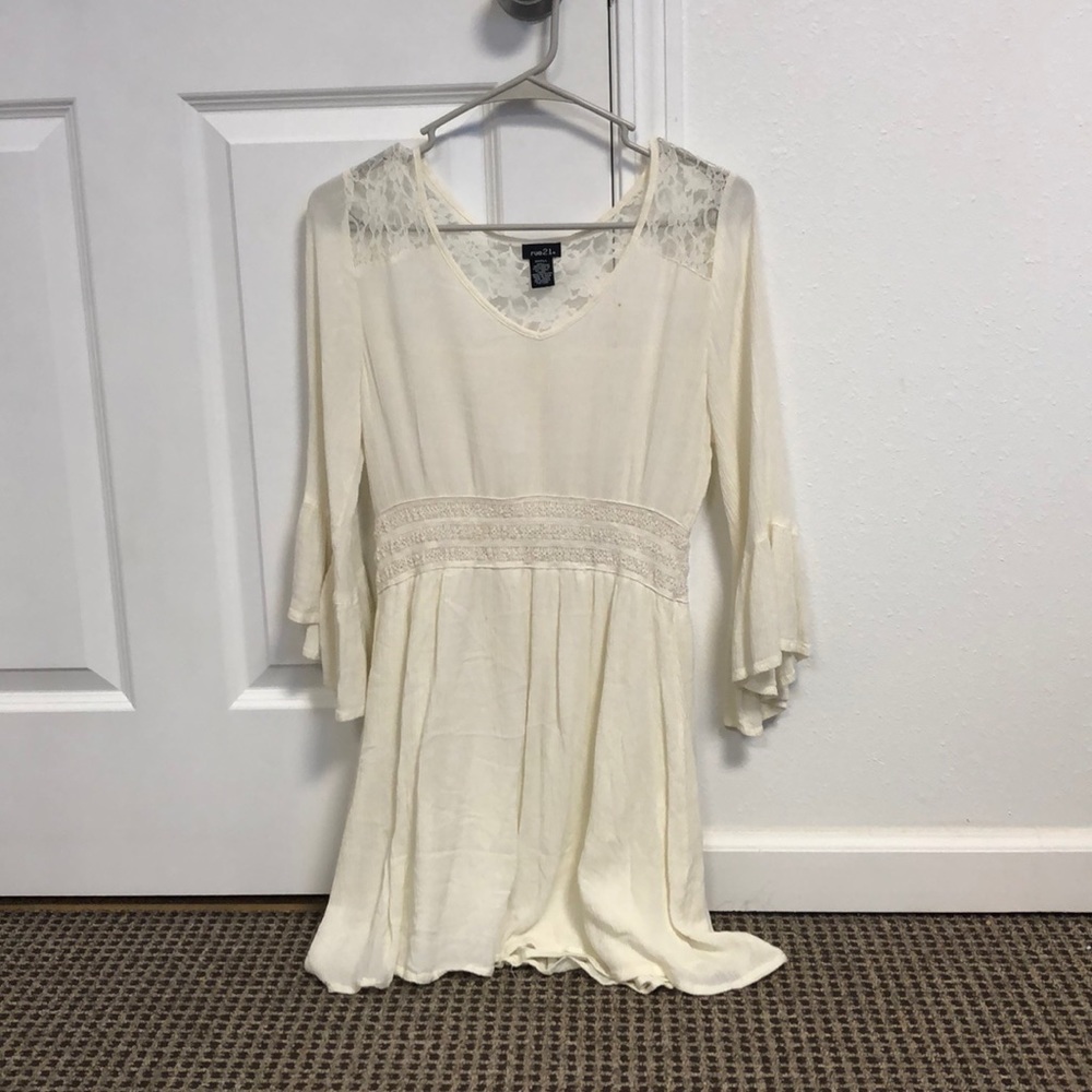 Creamy white dress